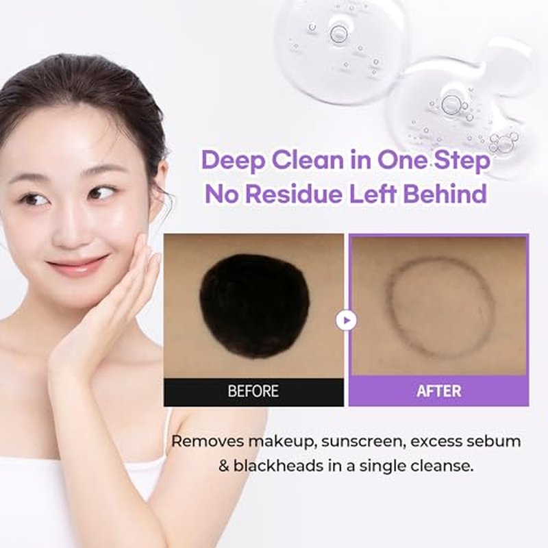 BENTON Guava Pore Cleansing Oil ? Korean Facial Cleanser with Enzymes & Plant Oils for Blackhead Removal, Makeup Remover & Deep Pore Cleansing ? Lightweight, Non-Greasy ? 6.76 fl oz (200ml)