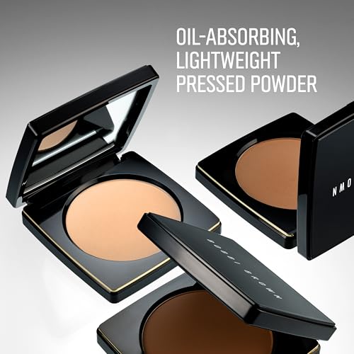 Bobbi Brown Sheer Finish Pressed Powder | Oil-Absorbing, Mattifying Setting Powder for All-Day Shine Control | Includes Puff, 0.32 Ounce