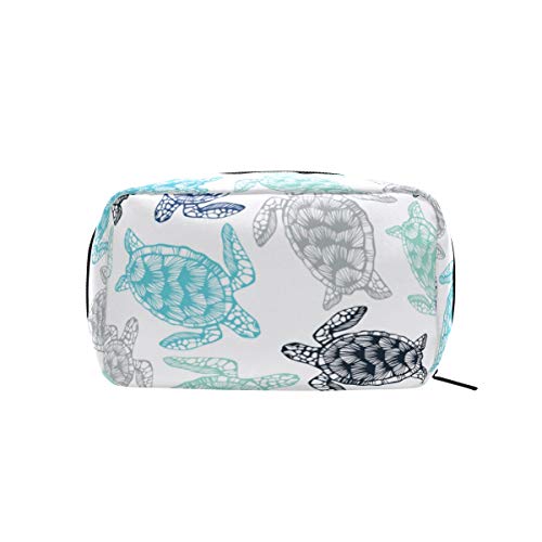 MOYYO Sea Turtles Makeup Bag Portable Cosmetic Organizer Lightweight Travel Toiletry Bag Makeup Cosmetic Case for Women Girls