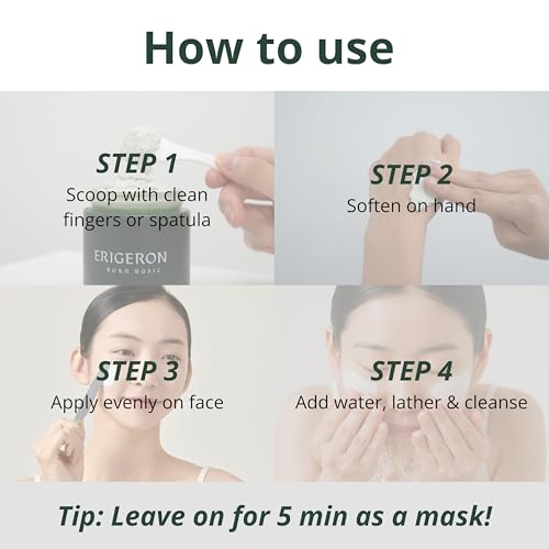 Heartleaf Greek Yogurt Facial Cleanser & Mask with Green Tea – Pore Clearing 3.38 fl oz