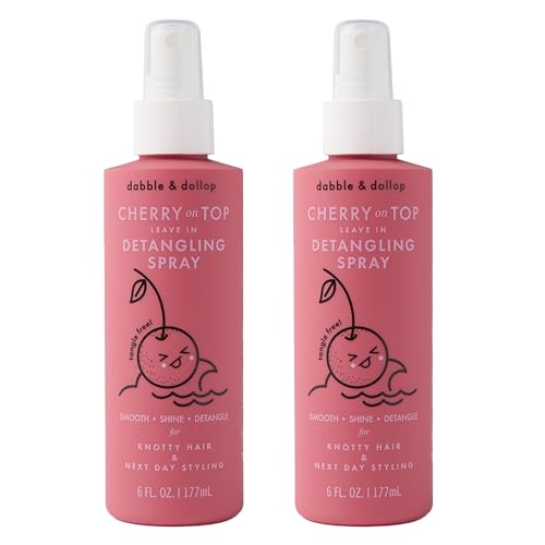 Kids Detangler Spray - Leave-In Conditioner for All Hair Types, 6 oz, Pack of 2