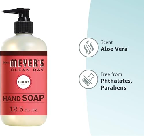 Mrs. Meyer’s Rhubarb Hand Soap with Essential Oils, 12.5 fl oz