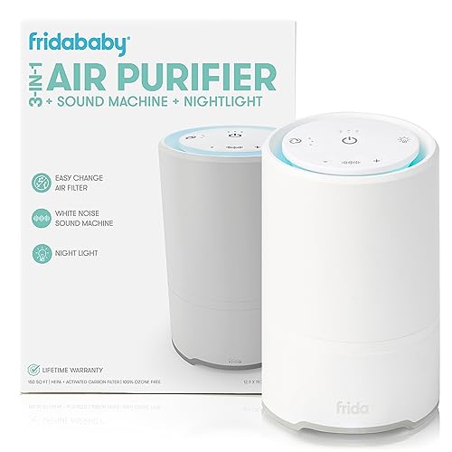 Frida Baby 3-in-1 Air Purifier Sound Machine Nightlight - Auto-Off Timer, HEPA Filter