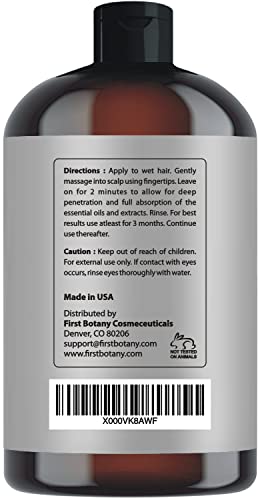 First Botany Hair Regrowth Shampoo with DHT Blockers - 16 fl oz Pack of 2 - Men & Women