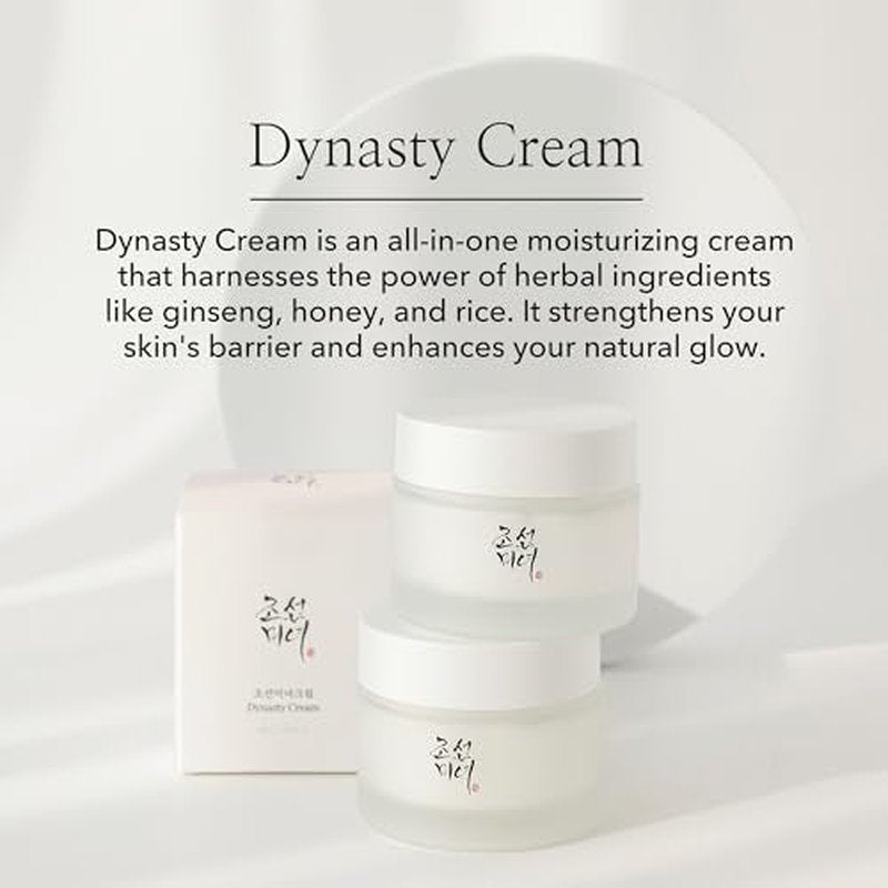 Beauty of Joseon Ginseng Essence Water with Dynasty Cream Hydrating Face Moisturizer for Dry, Sensitive