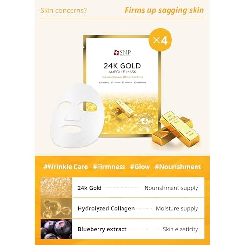[K Beauty Snp] Variety Ampoule Sheet Mask Set & Vitaronic SOS Ampoule