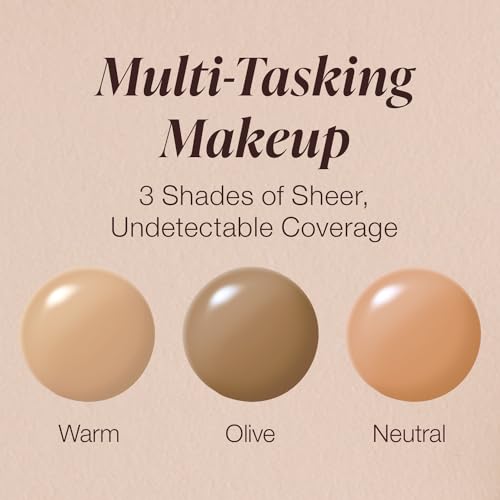 Mineral Fusion Sheer Tint Foundation Olive 1.8 Fl Oz - Hypoallergenic & Age-Defying