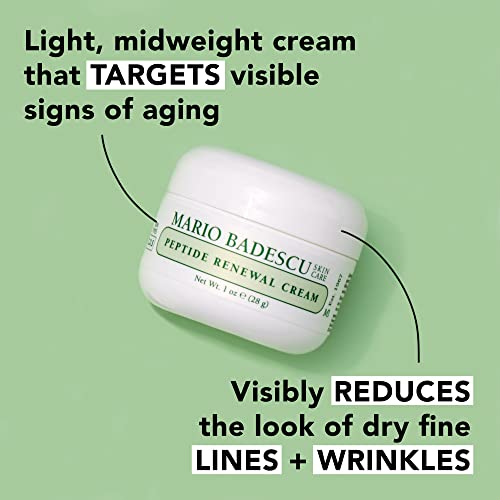 Peptide Renewal Face Cream for Sensitive & Dry Skin - Anti-Aging Hydrating Moisturizer
