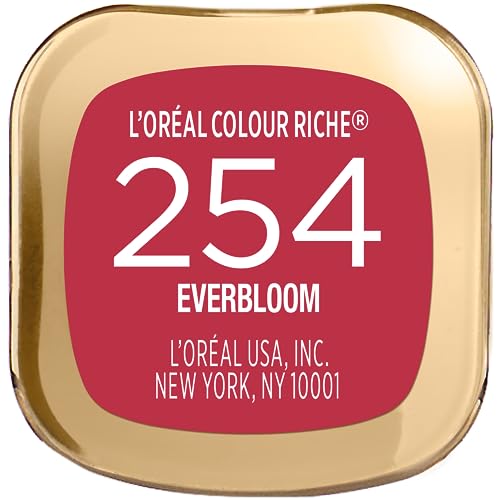 L¡¯Or?al Paris Colour Riche Original Creamy, Hydrating Satin Lipstick with Argan Oil and Vitamin E, Everbloom, 1 Count (Pack of 2)
