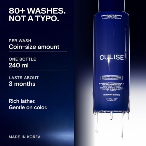 CULISE Korean Hydrating Shampoo for Color-Treated Hair – Very Dry & Damaged