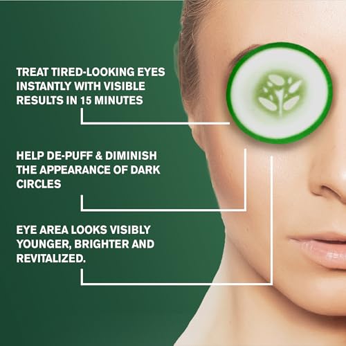 Under-Eye Patches with Cucumber & Green Tea for Puffiness Relief - 36 Pads Pack