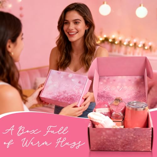 Birthday Day gifts for Women, Get Well Soon Self Care Package Box, Sending Hug Baskets Thinking of You Gift for Valentine's Day Christmas' Day- Presents for Women/Mom/Wife/Girlfriend/Sister/Her
