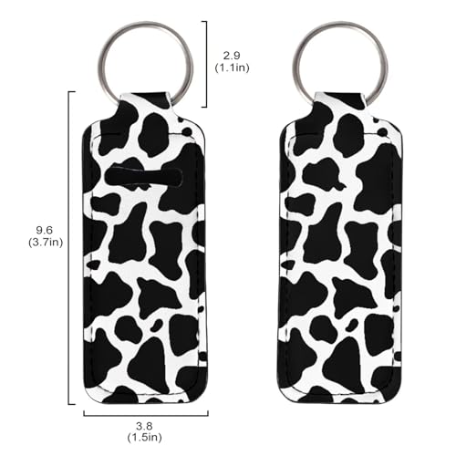 Suobstales 3Pcs Travel Bottles Keychain Holder Set,Travel Bottle Sleeves+Neoprene Chapstick Holders+Lanyard Keychain