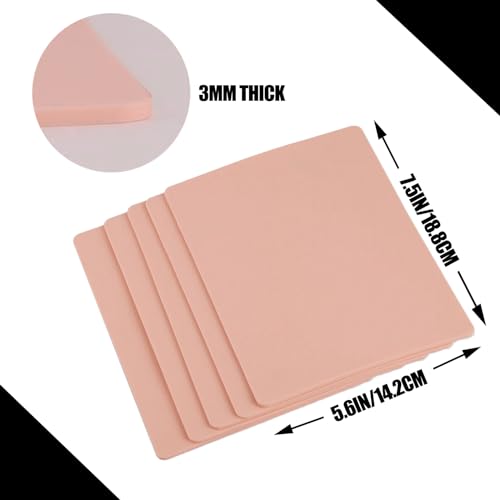 20PCS 3mm Thick Tattoo Practice Skin Sheets for Beginners and Artists
