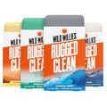 Wild Willies Moisturizing Men's Bar Soap Variety Pack 4 Scents, 6 oz