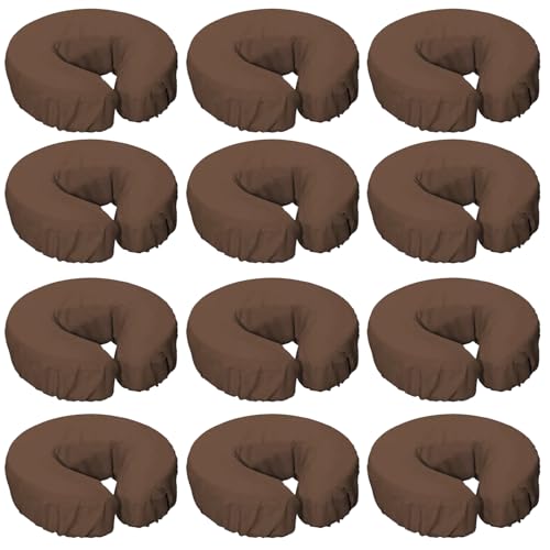SINLAND Reusable Microfiber Massage Face Rest Covers Extra Soft & Heavy Face Cradle Covers Cozies Fitted Suitable for Massage Tables and Chairs