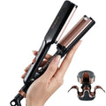Mini Hair Crimper for Short Hair - Black, 1/2 Inch 3 Barrel Waver