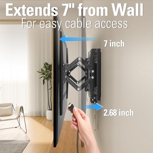 Advanced Tilt TV Wall Mount for 42-90 Inch Flat Screens with 16/24/32 Stud Compatibility - Includes Variation 42"-90" TV & 16/24/32" Studs