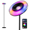 Smart RGB Floor Lamp with Ripple Projector, Adjustable Ambient Lighting