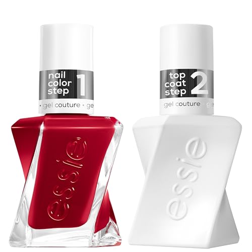 essie Bubbles Only Gel Nail Polish Kit with Top Coat - Longwear, Glossy Finish, 0.46 Fl Oz