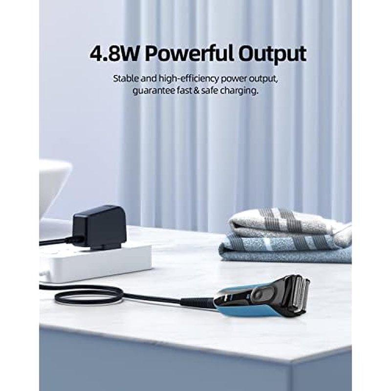 Charger Cord Fit for Braun Shaver Series 3 7 9 5 1 Electric Shaver Razor Trimmer 12V Replacement Fit for Braun 3040s 340s 310s 740s 790cc 760cc 740s 9290cc 9090cc 9095cc 9385cc