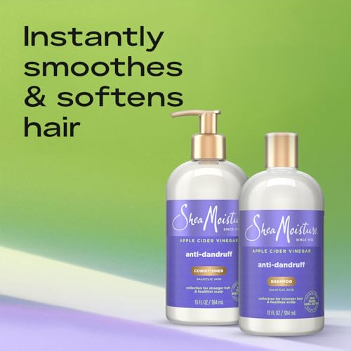 SheaMoisture Anti-Dandruff Shampoo & Conditioner Set with Salicylic Acid 13 Oz Each