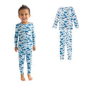Sharks Boys Pajamas Set - Toddler Long Sleeve PJs for Kids 5-6 Years