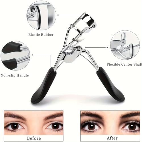 HGHDBT 57pcs Black Makeup Brush Set with Case - Professional Synthetic Face & Eye Brushes