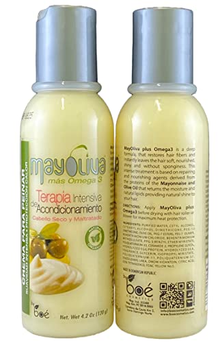4-in-1 Hair Repair Set with Olive Oil & Protein - Shampoo, Leave-In, Treatment & Shine Drops