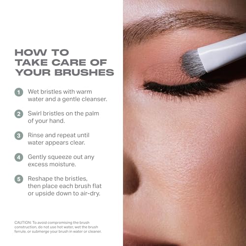 Professional 7-Piece Eye Makeup Brush Set for Eyeshadow Eyeliner & Brows