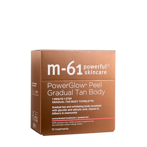 PowerGlow Peel Gradual Tan for Body - 10 Treatments for Skin Renewal