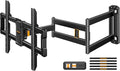 Perlegear Corner TV Wall Mount for 42-84 Inch TVs, Max 600x400mm, Long Arm, Full Motion