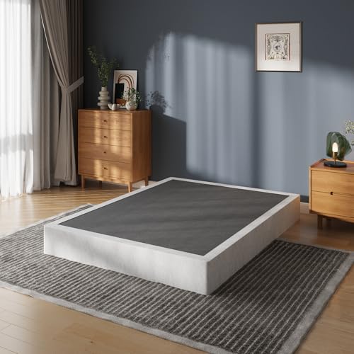 ZASHONT 9 Inch Queen Box Spring Bed Foundation - Heavy Duty Metal Support, Noise-Free, Easy Assembly