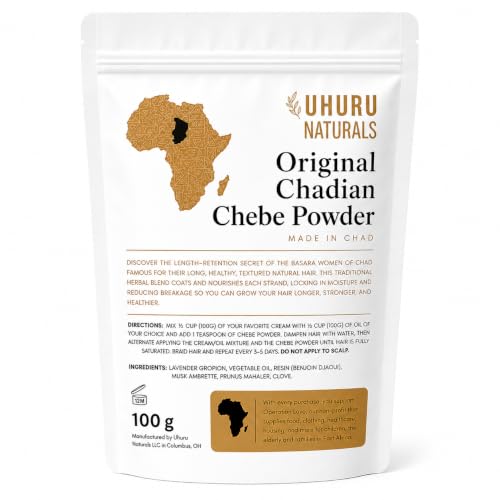Earthy Botanical Chadian Chebe Hair Powder - Nourishing Natural Hair Growth - 3.53 oz