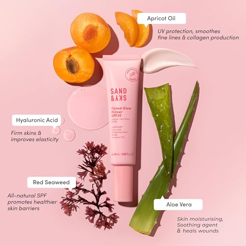 Sand & Sky Tinted Glow Primer SPF 30 - Hydrating Skin & Sun Protection