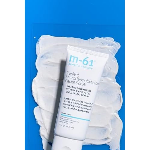 m-61 Perfect Microdermabrasion Facial Scrub | Instant Smoothing, Exfoliating Scrub With Vitamin E, Kaolin Clay, Aloe, 2.5 Fl Oz