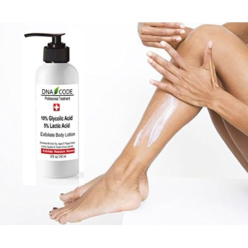 Skin Care Magic Lotion- 10% Glycolic 5% Lactic Acid Exfoliatingl Body Lotion w/Green Tea, Argan Oil, Papaya, Licorice.