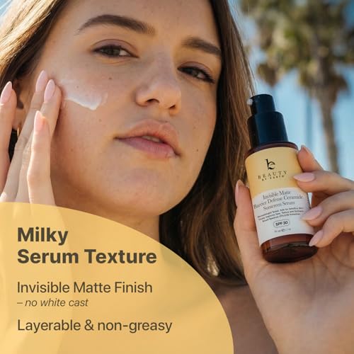 Unscented Facial Sunscreen Serum SPF 30 - Broad Spectrum, Makeup-Friendly, Water-Resistant
