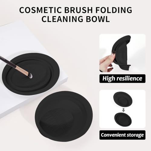 Makeup Brushes Set 49 Pcs - Multi-functional Cosmetic Tool Kit with Travel Bag - Black, 49 Pieces