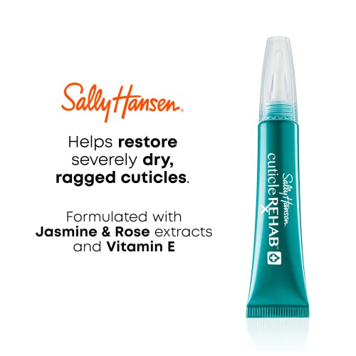 Sally Hansen Nail Treatment Cuticle Rehab¢â | Moisturizing Treatment with Jasmine, Rose & Vitamin E | Hydrates Nails & Cuticles, Reduces Breakage