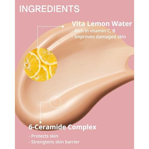 Radiance Tone-Up Essence - Korean Glass Skin Primer | Pink Beige Tinted Moisturizer | Pore-Blur Glow Base | Natural Coverage Dewy Finish | Ceramide Vitamin C | 1.01 fl oz