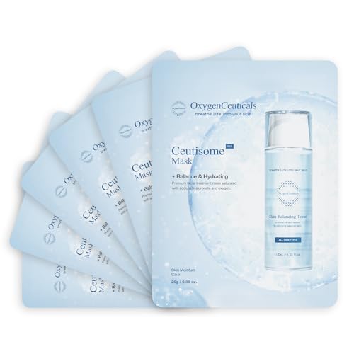 Hydrating Sheet Mask with Hyaluronic Acid & Green Tea - 6 Sheets