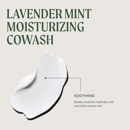 Tea Tree Lavender Mint Cowash 16.9 Fl Oz — Hydrating Cleansing Conditioner for Coarse Curly Dry Hair