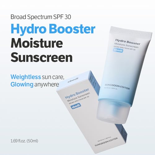 SUNGBOON EDITOR Sunscreen Duo : Hydro Booster Moisture & Daily Invisible Blurring, Non-Greasy, Weightless, Lightweight, Travel Essentials
