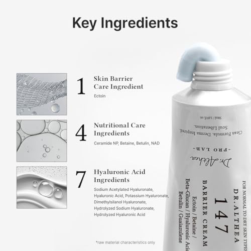 Dr.Althea 147 Barrier Cream Ver.2 - 1.69 Fl Oz Skin Barrier Moisturizer