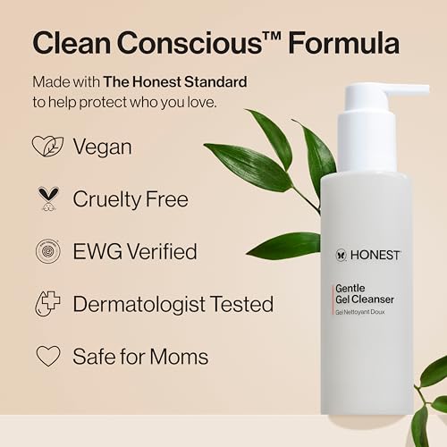 Honest Beauty Gentle Gel Daily Cleanser 5 fl oz Pack of 2 – Calming, Hydrating Formula