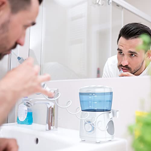 Water Dental Flosser for Teeth 600ML Electric Oral Irrigator - White