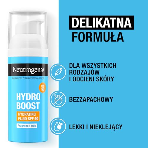 Neutrogena Hydro Boost SPF50 Hydrating Face Fluid with Hyaluronic Acid 50ml