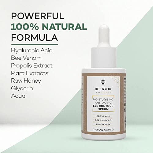 Natural Eye Serum for Dark Circles & Puffiness - Anti-Aging & Wrinkle Treatment 15ml