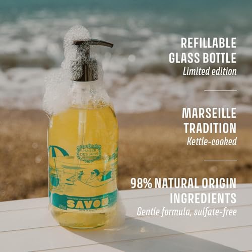 Olive Oil Liquid Hand Soap - Limited Edition Glass Bottle 16.6 fl oz - Provence Inspired